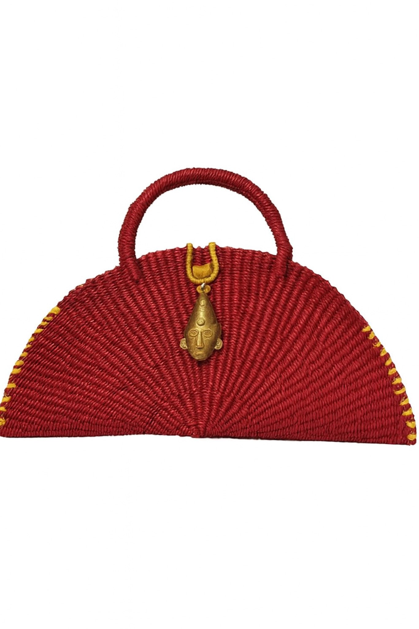 Handwoven Mini  Red Handbag
