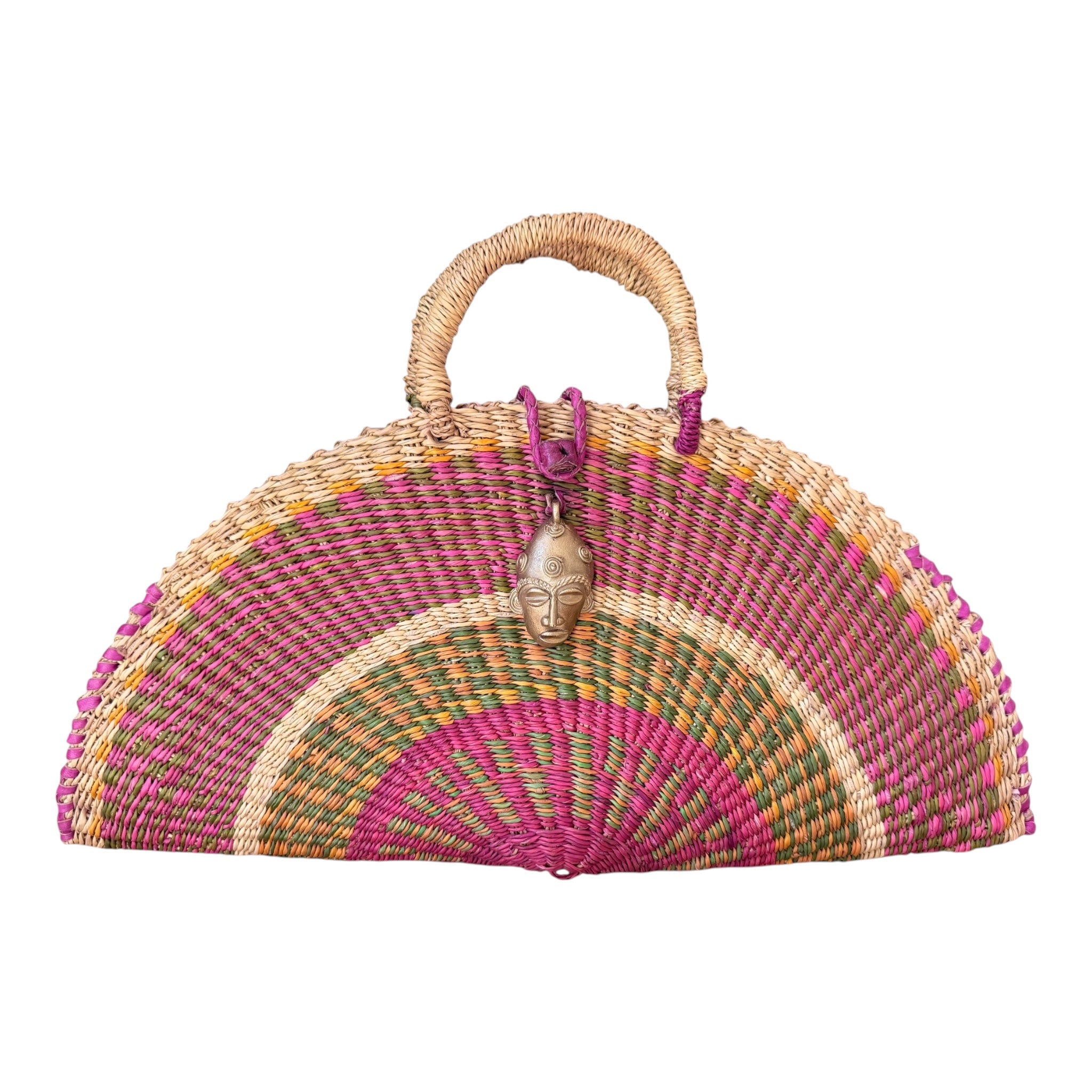 KUSANA Handwoven Bag – Wild Bloom (Large)