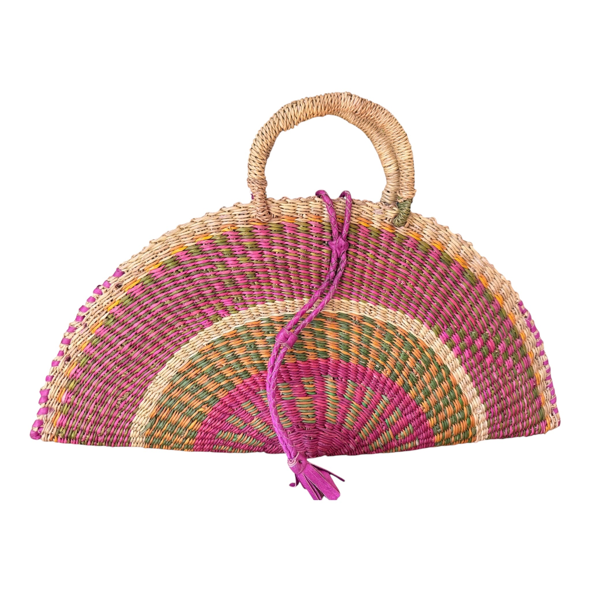 KUSANA Handwoven Bag – Wild Bloom (Large)