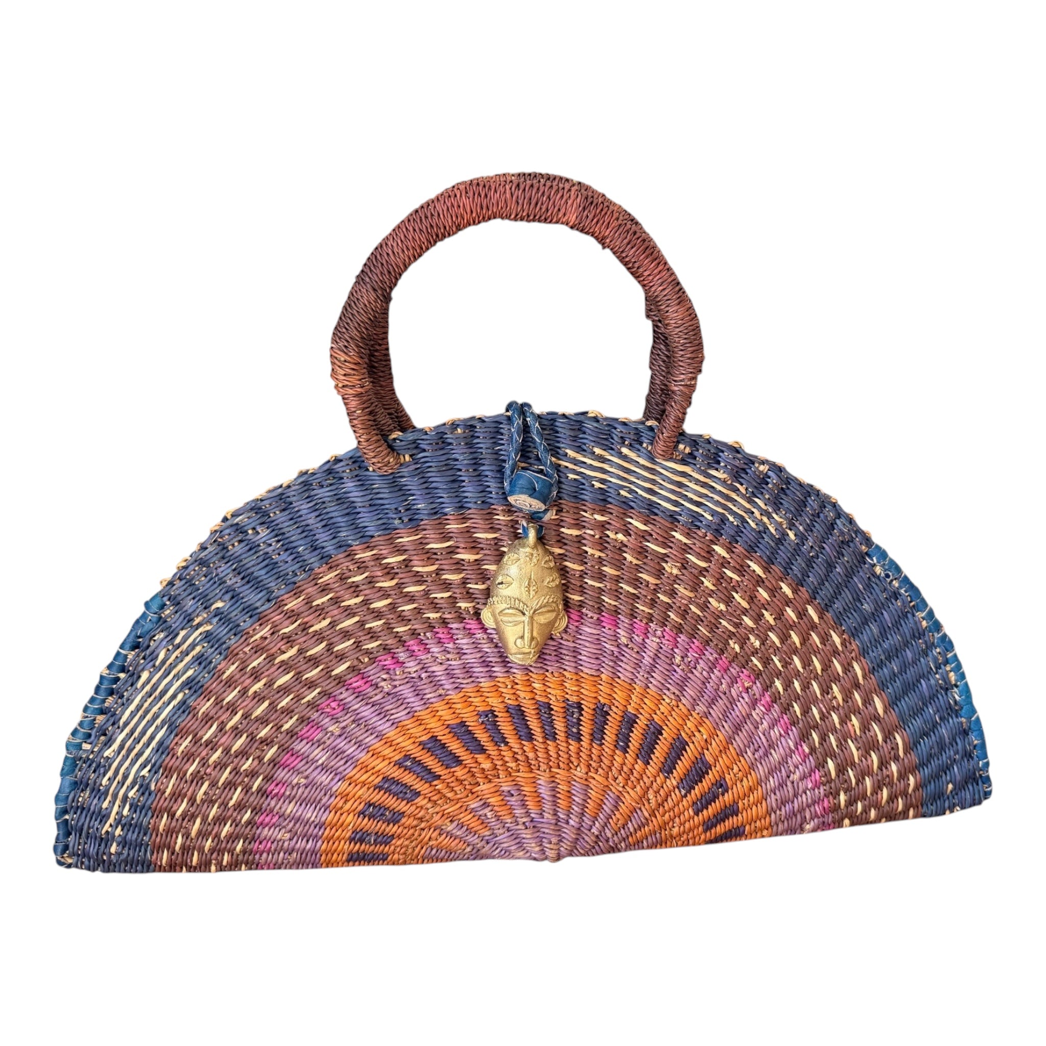KUSANA Handwoven Bag – Ember Horizon (Large)