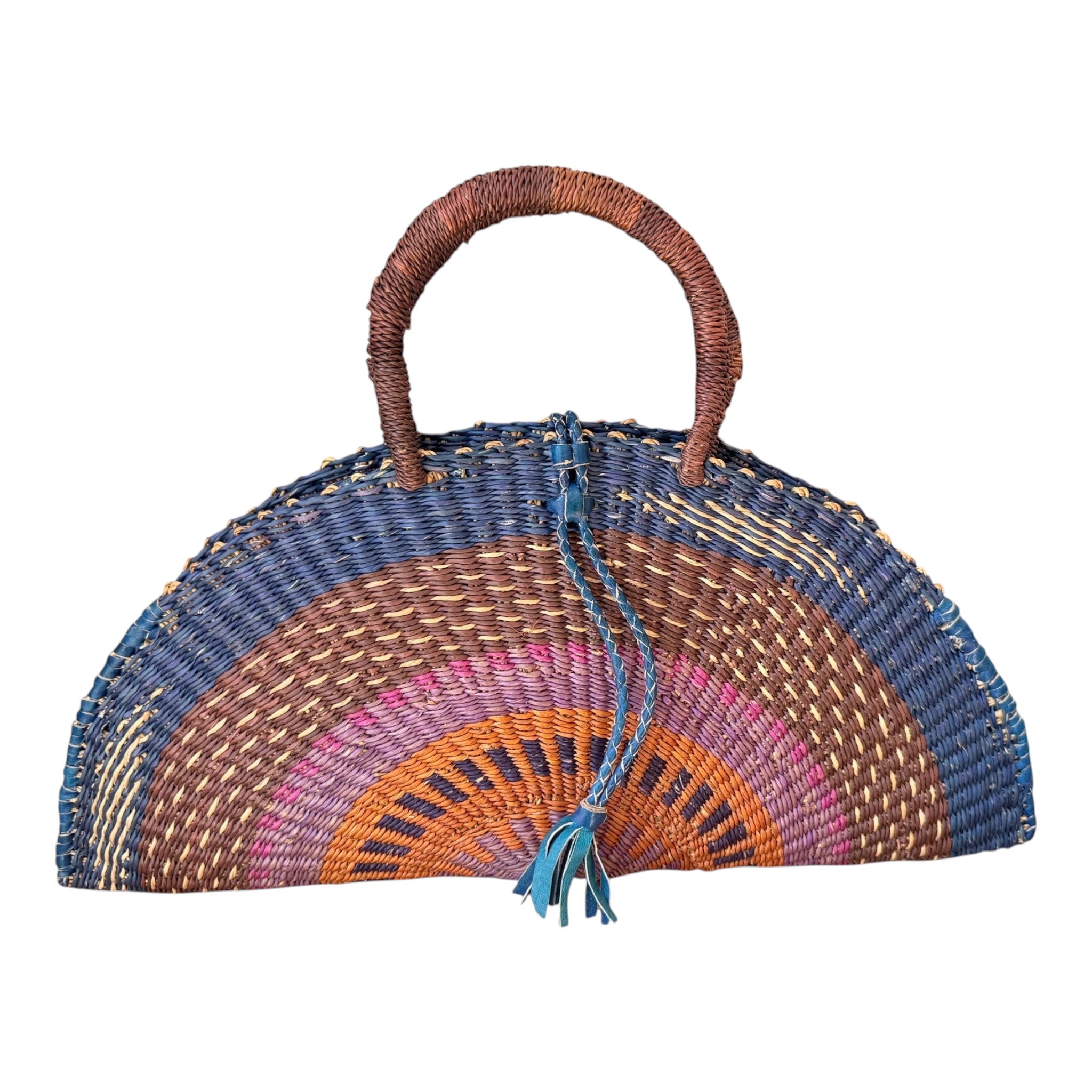 KUSANA Handwoven Bag – Ember Horizon (Large)