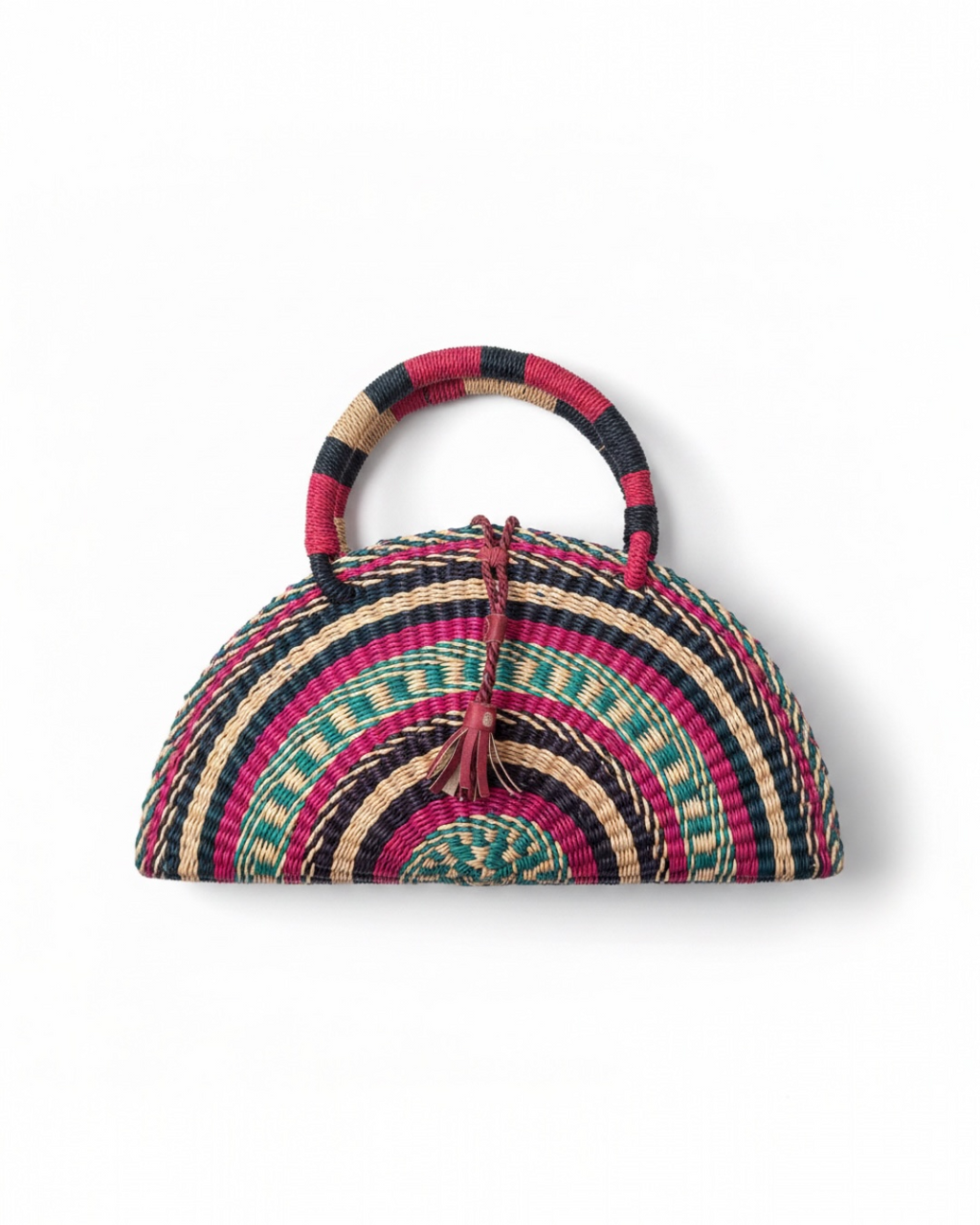 KUSANA -Mosaic Handwoven handbag.