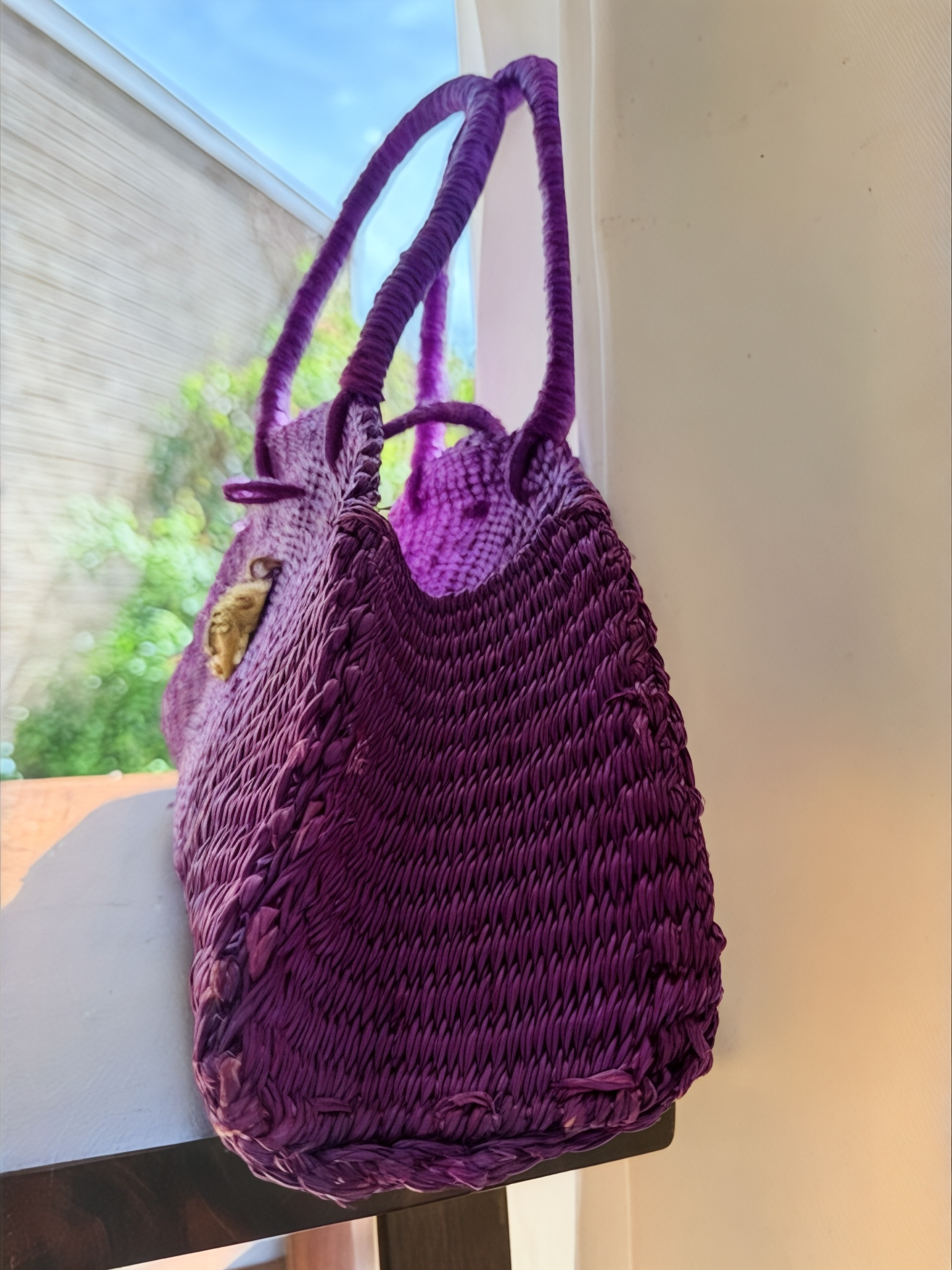 Akua — Violet Muse Handwoven bag.